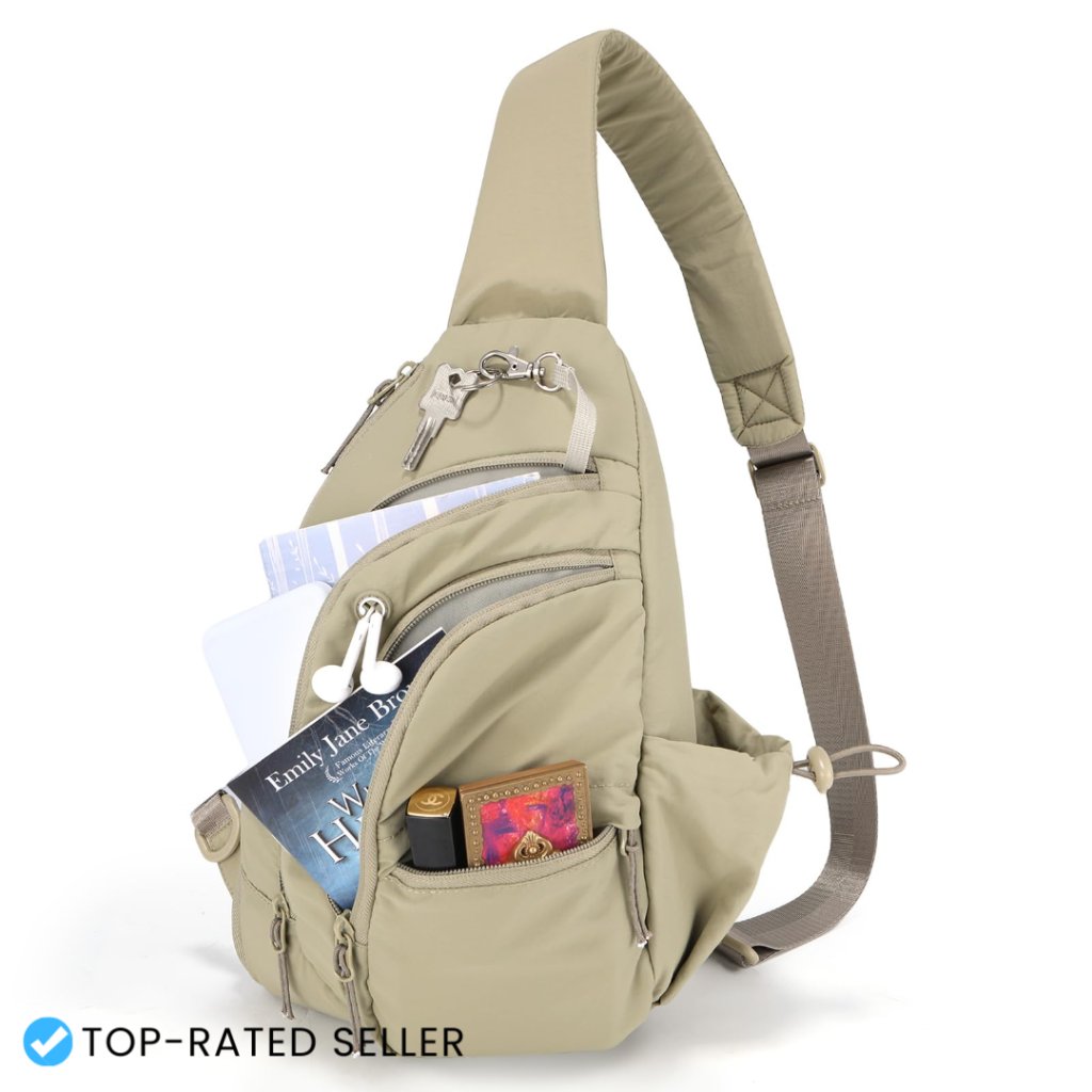 Nylon Crossbody Sling Bag Anti-Theft Rfid Travel Purse Adjustable Strap Chic
